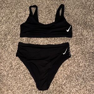 Nike Black Swimwear with White Swoosh
